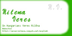 milena veres business card